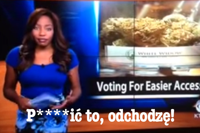 prezenterka rzuca prace na rzecz klubu cannabis