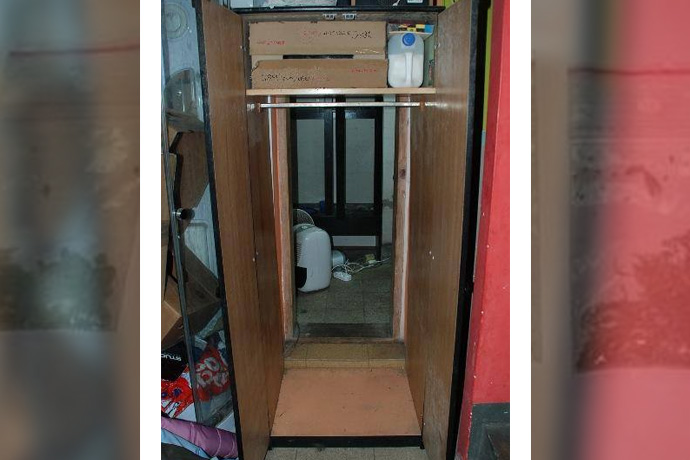 w szafie wejscie do plantacji