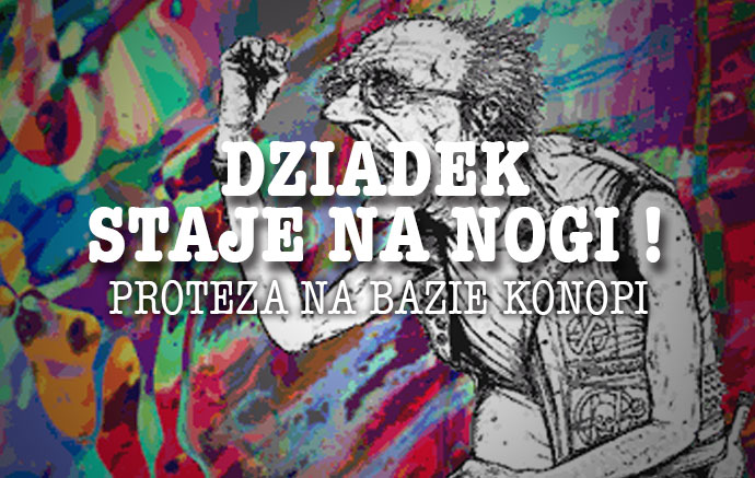 dziadek staje na nogi