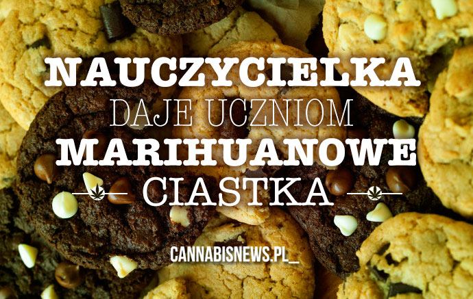 nauczycielka daje uczniom marihuanowe ciastka