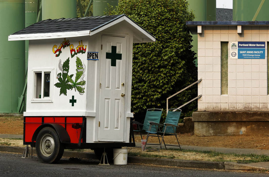 handel obwoźny marihuaną w portland