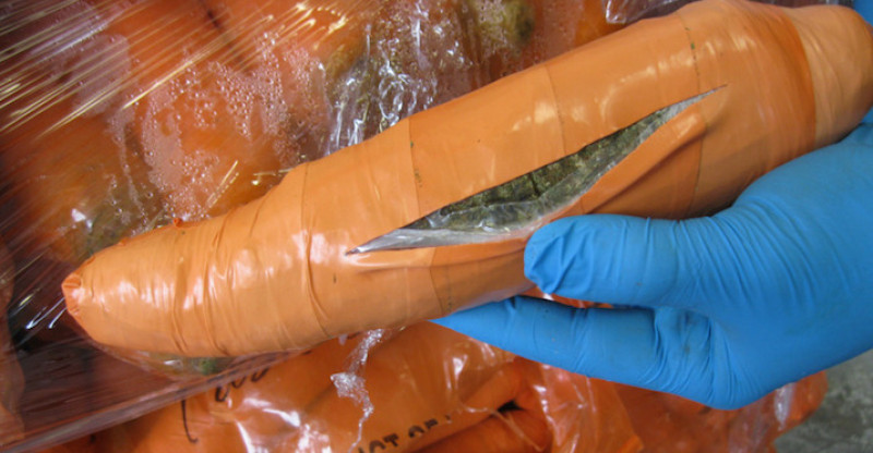 przemyt marihuany w marchwi