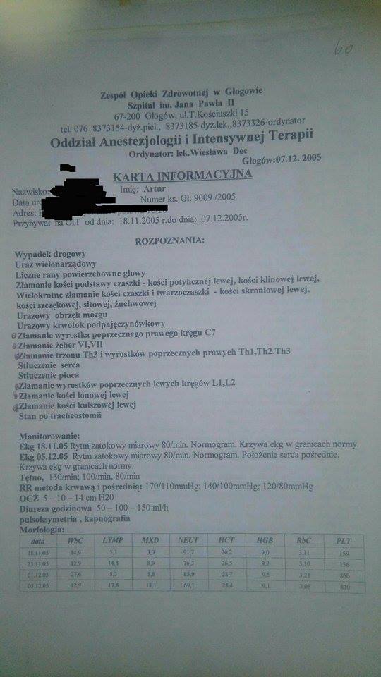 wypadek palenie marihuany