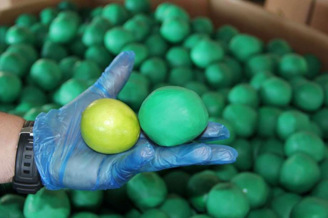 Marihuana ukryta w limonkach