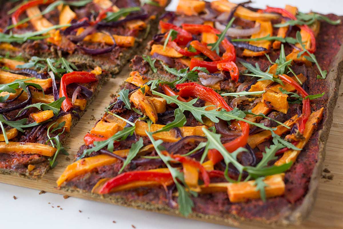 Pizza konopna z rukolą