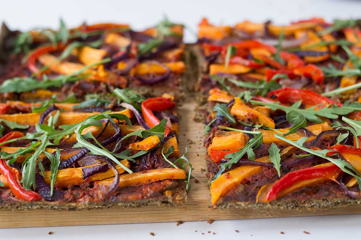 Pizza konopna z rukolą