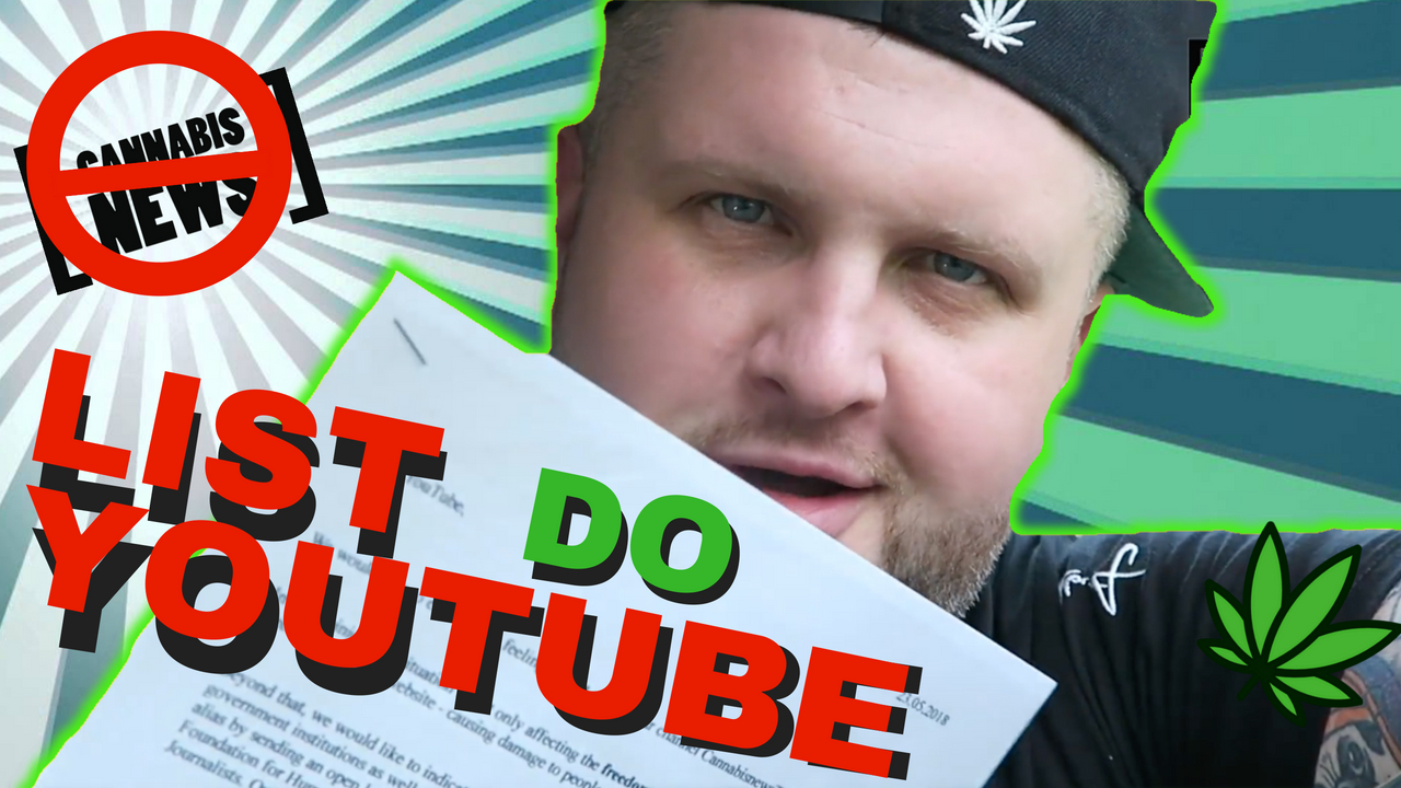 piszemy do youtube w USA - cenzura cannabisnews