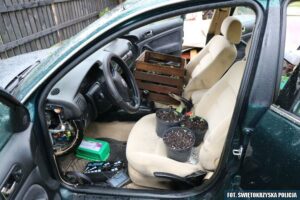 Uprawiał marihuanę w SAMOCHODZIE.