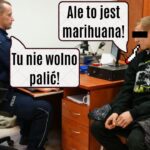 Zapalił jointa na komisariacie po czym sam sie przyznał do posiadania marihuany w domu.