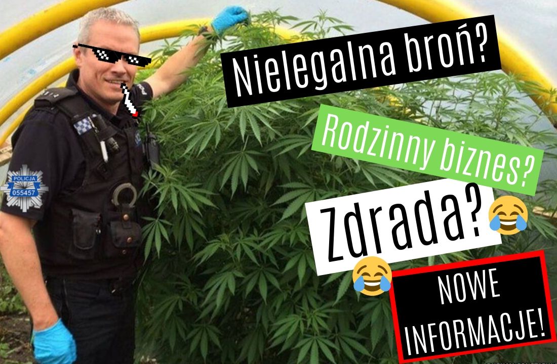 Broń, zdrada i rodzinny biznes - nowe informacje w sprawie aresztowanego za uprawę i handel marihuaną policjanta z Jastrzębia.