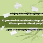 4 krzewy marihuany oraz 30 gramów suszu zupełnie legalne? Pod takim projektem ustawy Wolne Konopie chcą zebrać 100 tysięcy podpisów, które trafią do Sejmu. Posłowie będą musieli wówczas zdecydować, czy za posiadanie 4 krzaków i 30 gramów konopi indyjskich powinny zostać zniesione kary.