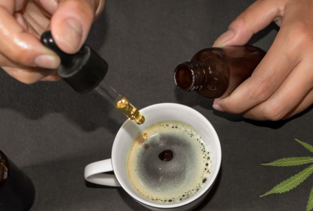 Kawa z olejem CBD