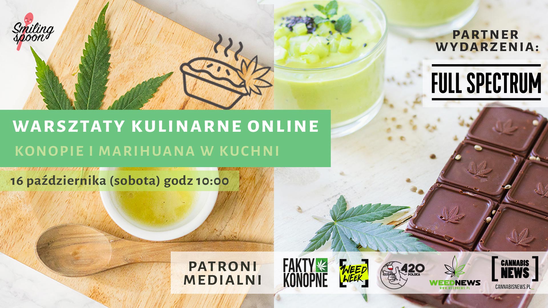 Warsztaty kulinarne Konopie i marihuana w kuchni